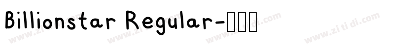 Billionstar Regular字体转换